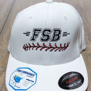Mens Sport Tech White FSB Baseball Cap